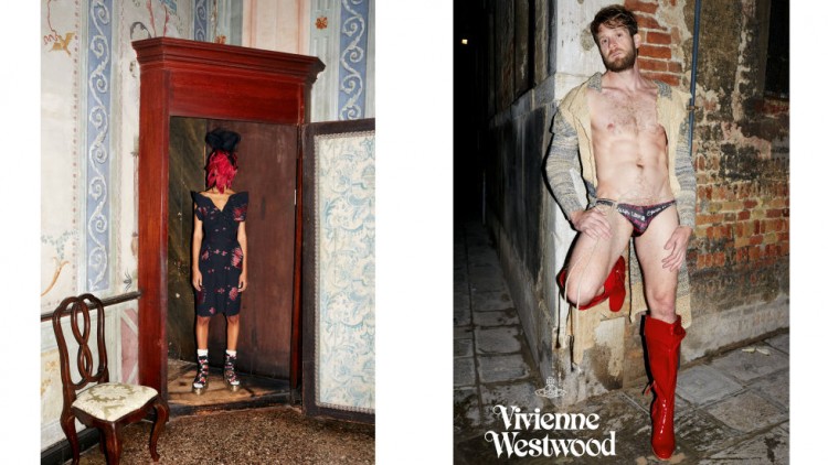 O ator pornô Colby Keller é estrela da grife Vivienne Westwood. Crédito: Divulgação